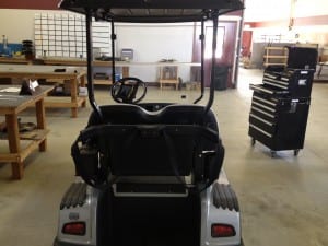 Rear of the cart.