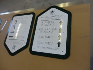 Golf Course Signage