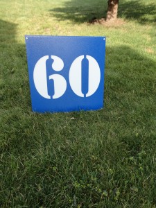 Yardage Sign