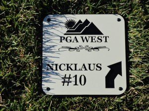 Golf Course Signage- PGA West