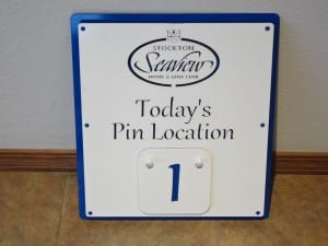 Pin Location Sign- Seaview