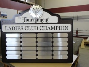 Custom Golf Perpetual Plaque -Cattail Creek