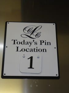 Pin Location Sign -Louisville CC