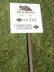 Golf Course Signage -PGA West