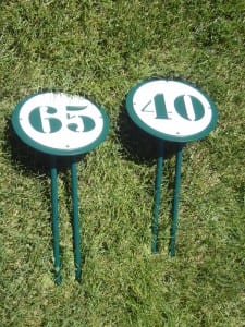 Inground Yardage Plates