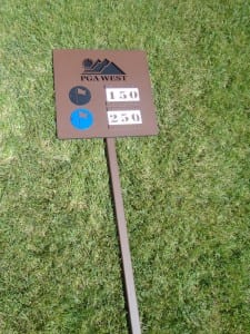 Par 3 Sign -PGA West