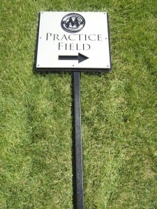 Practice Field Sign -Manchester