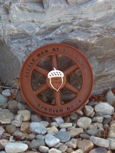 wagon wheel golf trophy -Spanish Oaks