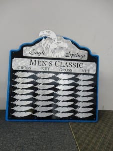 Golf Tournament Plaque -Eagle Springs