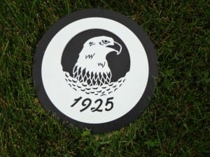 in-ground yardage plate