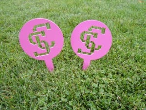 Pink Tee Markers -Santa Clara