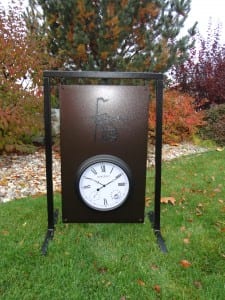 Range Layout Sign with Clock -Rancho Laquinta