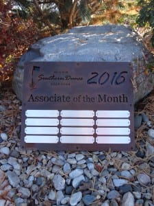 Associate of the Month Plaque -Southern Dunes