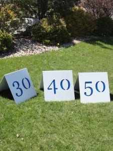 A-Frame Yardage Signs--