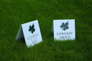 Closest to the Pin Signs -The National