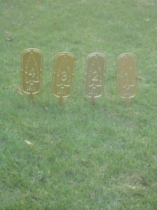 Custom Tee Markers  -Riverton