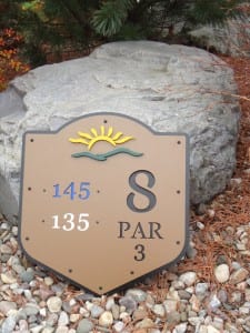 Custom Tee Sign -North Links