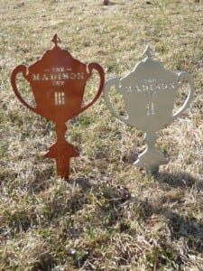 Custom Tee markers -The Madison Club