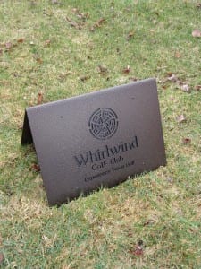 Golf Course Name Signs -Whirlwind