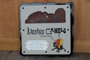 Golf Plaque -Kissing Camels -Camel Drivers