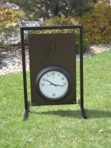 Golf Range Clock Sign -Ptarmigan