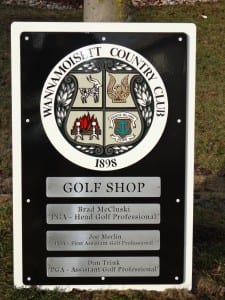 Golf Shop Staff Name Sigh -Wannamoisett