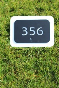 In-Ground Yardage Plate -Crane Creek