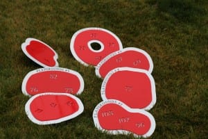 In-Ground Yardage Plates -Blue Jack National (2)