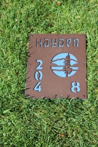 In-ground Yardage Plate -Hayden CC (2)