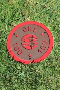 In-ground Yardage Plate -Hayden CC