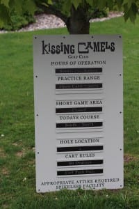 Informational Sign -Kissing Camels