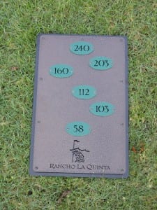 Range Layout Sign -Rancho La Quinta